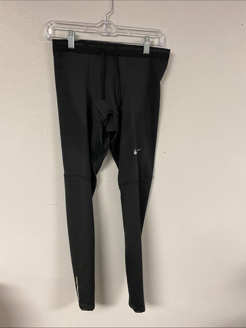 Nike Black Reflective Swoosh Running Tights. NWT. Size S